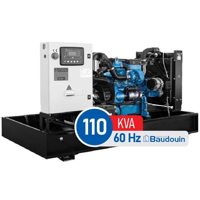 دیزل ژنراتور بادوین 110 کاوا پک تابلو ATS مدل 4M10G110/5