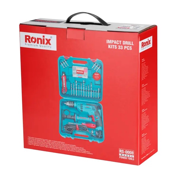ست ترکیبی دریل برقی 33 پارچه رونیکس مدل RS-0008