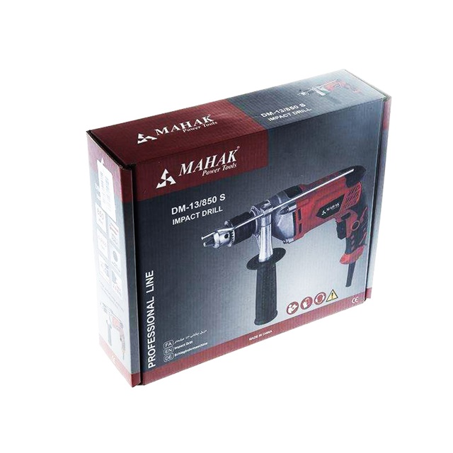 دریل چکشی ۱۳ میلیمتر 850 وات نیم گیربکس محک DM-13/850S